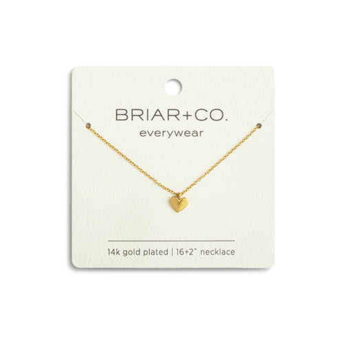 Dainty Gold Heart Charm Necklace slide 