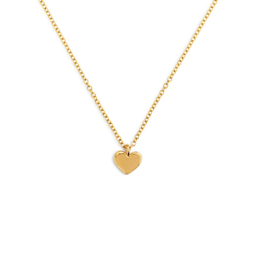 Dainty Gold Heart Charm Necklace slide 