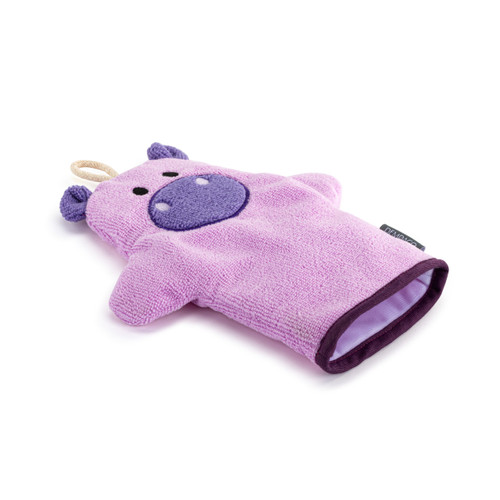Hippo Bath Mitt - 8x9in slide 