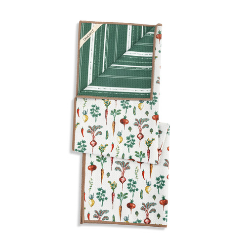 Root Veggies Absorbent Reversible Towel - 18x30in slide 