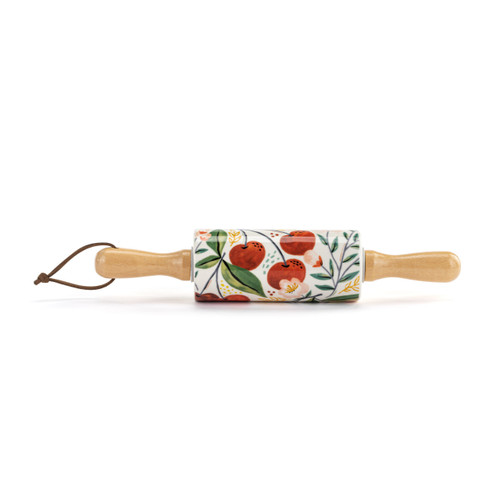 Cherry Ceramic Rolling Pin - 9in slide 