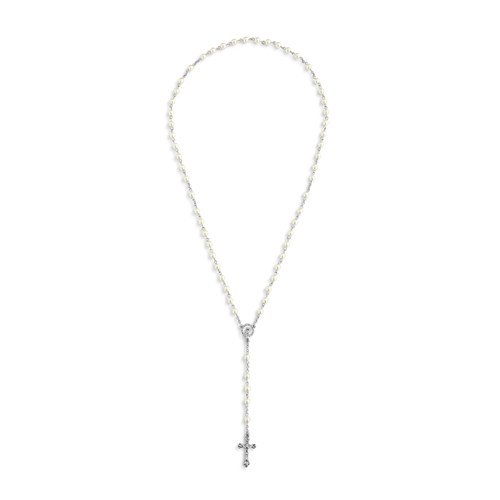 Pearl Rosary + Pouch - 18in slide 