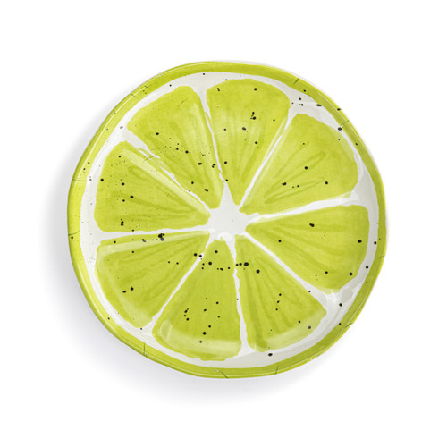 Lime Shaped Ceramic Plate - 8in slide 