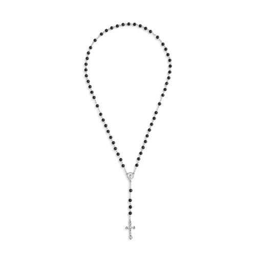 Black Rosary + Pouch - 18in slide 