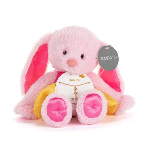 Pink Bunny + Dance Necklace - 9in slide 