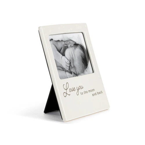 Love You to the Moon and Back Cream Frame - 7.5x8in slide 