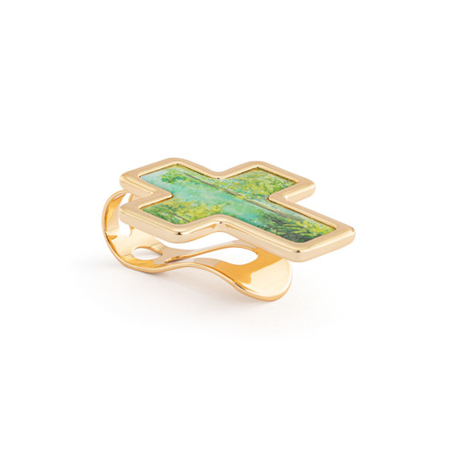 Artful Cross Faith Visor Clip - 39x48mm slide 