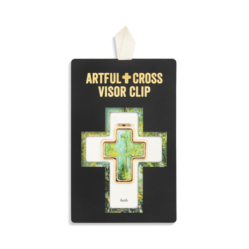 Artful Cross Faith Visor Clip - 39x48mm slide 