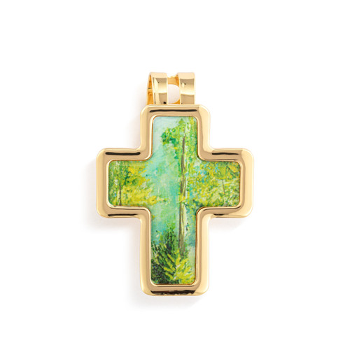 Artful Cross Faith Visor Clip - 39x48mm slide 