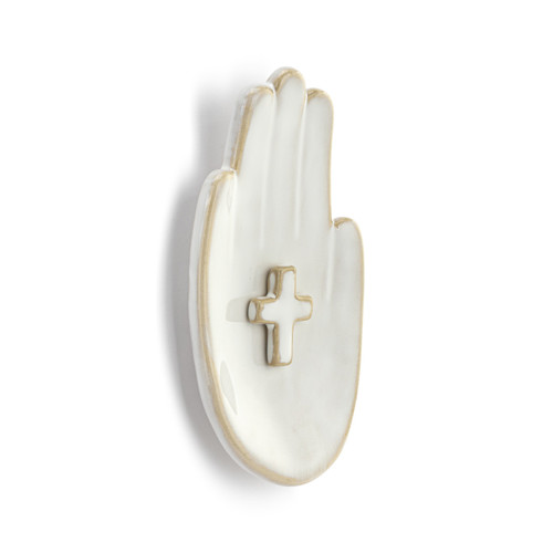 Hand in Hand Cross Wall Art - 3x6in slide 