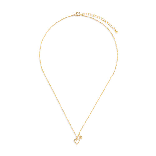 True Friend Floral Card & Gold Necklace - 16in slide 