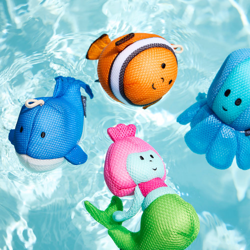 Blue Whale Bath Time Plush - 2x6in slide 