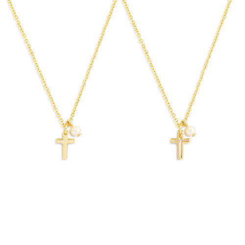 Gold Keep & Share Confirmation Necklace - 18in slide 