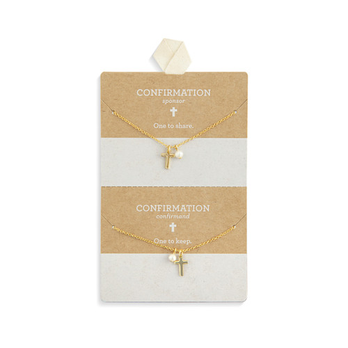 Gold Keep & Share Confirmation Necklace - 18in slide 