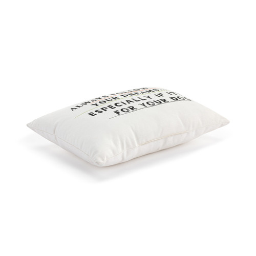 Follow Your Dreams - Dog White Accent Pillow slide 