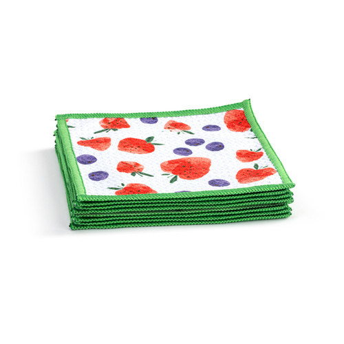 Berries Absorbent Cocktail Napkins Set of 8 slide 