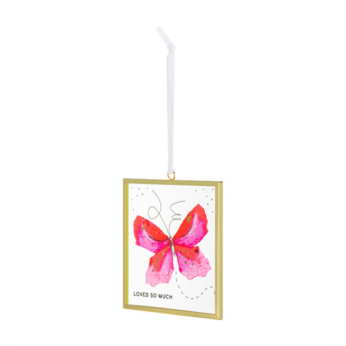 Loved So Much Butterfly Suncatcher - 3x3in slide 