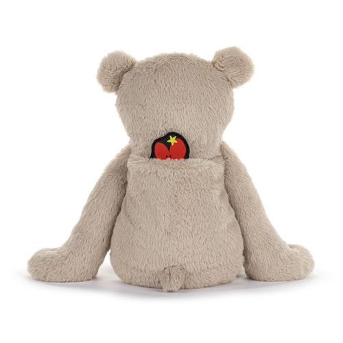 Just Add Heart Plush Bear with Kind Badge slide 