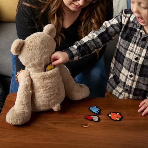 Just Add Heart Plush Bear with Kind Badge slide 