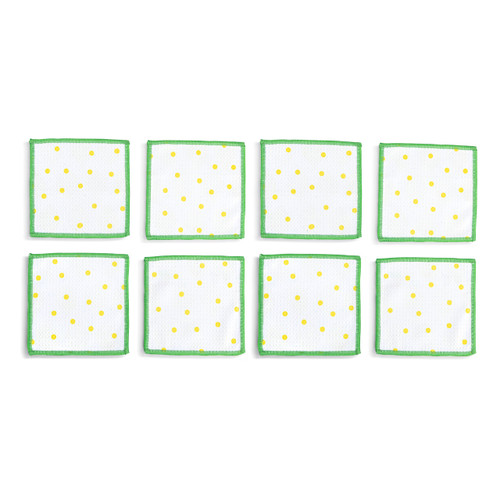 Lemons Absorbent Cocktail Napkins Set of 8 slide 