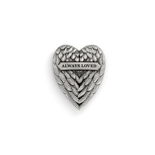 Always Loved Wing Heart Magnetic Frame Charm-1.5in slide 