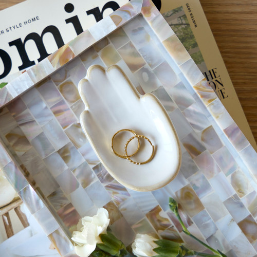 Hand in Hand Trinket Dish - 2x4in slide 