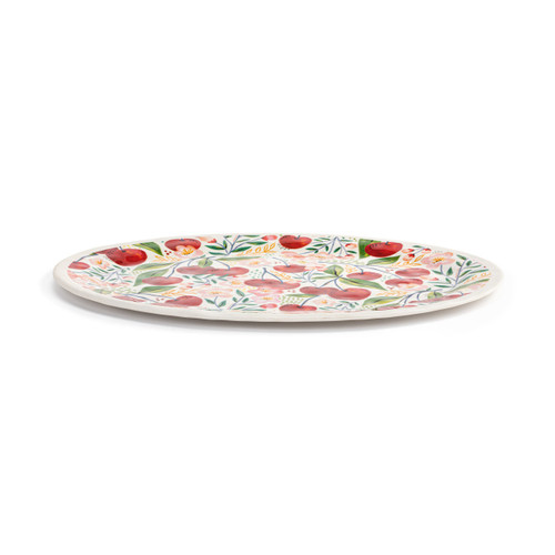Cherry Bamboo Large Melamine Oval Platter slide 