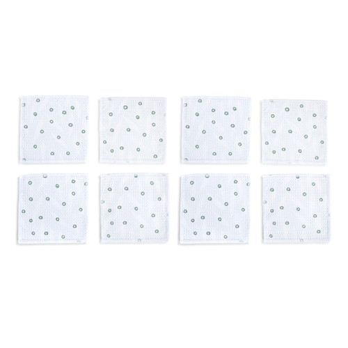 Sage Leaves Absorbent Cocktail Napkins Set of 8 slide 