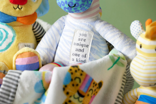 Noah's Ark Plush Zebra - 8x14in slide 