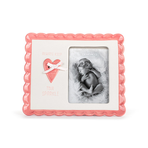 Always Keep Your Sparkle Pink Scalloped Frame slide 