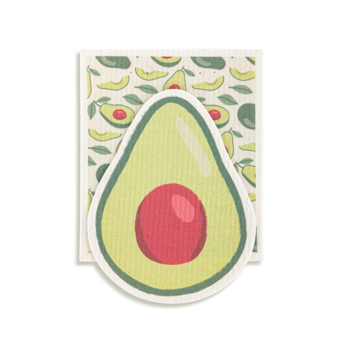 Avocado Extra Shaped Biodegradable Dish Cloths slide 