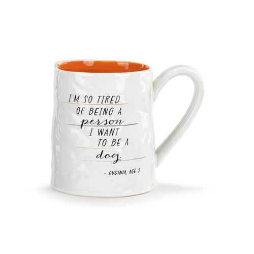 I Want to Be a Dog Ceramic Mug - 14oz slide 
