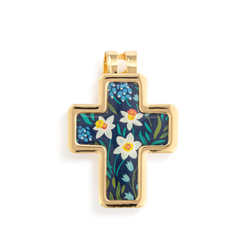 Artful Cross Blessed Visor Clip - 39x48mm slide 