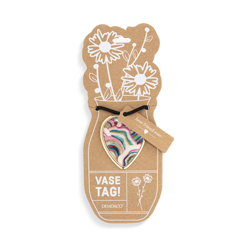 Forever Friends Heart Vase Tag - 5in slide