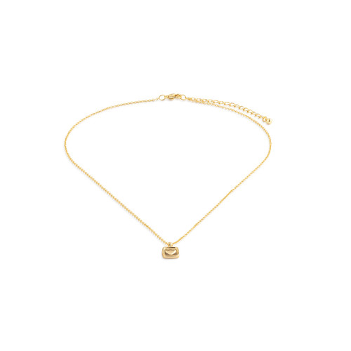 Get Well Soon Floral Card & Gold Necklace-16in slide 