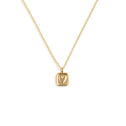 Get Well Soon Floral Card & Gold Necklace-16in slide 