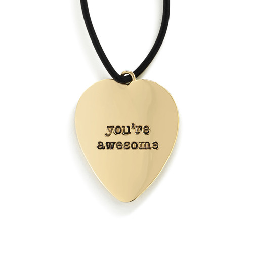You're Awesome Heart Vase Tag - 5in slide 