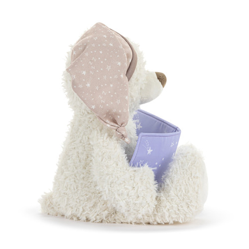 Nursery Rhymes Cream Mechanical Plush Bear - Book 4in, Bear 16in slide 