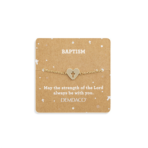 Baptism Lamb + Bracelet - 8in slide 