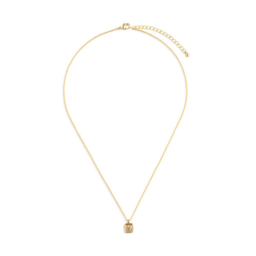 Thank You Floral Card & Gold Necklace - 16in slide 