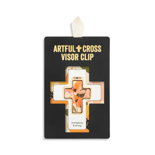 Artful Cross Courageous & Strong Visor Clip slide 