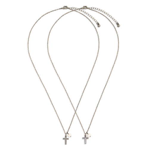 Gunmetal Keep & Share Confirmation Necklace - 18in slide 