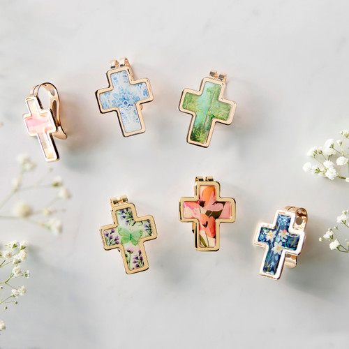 Artful Cross Hope Visor Clip - 39x48mm slide 