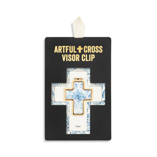 Artful Cross Hope Visor Clip - 39x48mm slide 
