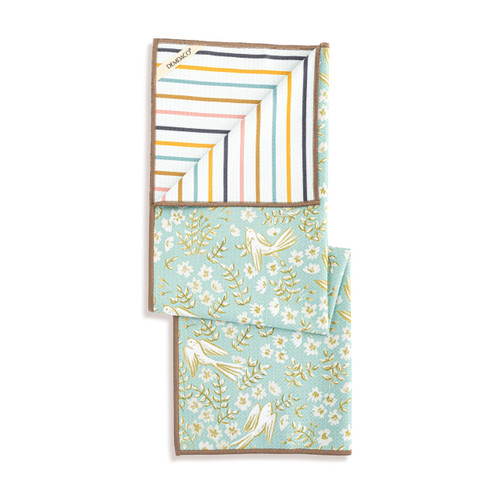 Bird & Vintage Floral Absorbent Reversible Towel slide 