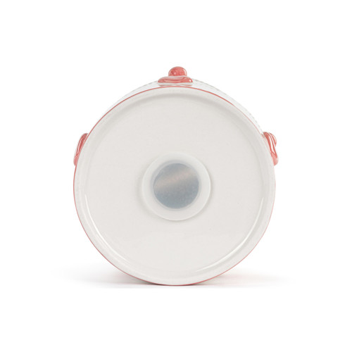 Pink Ceramic Crown Bank - 5x5in slide 