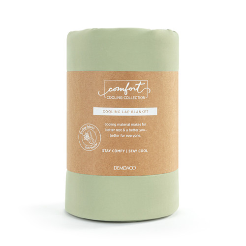 Green Weighted Cooling Lap Blanket 50x60in slide 