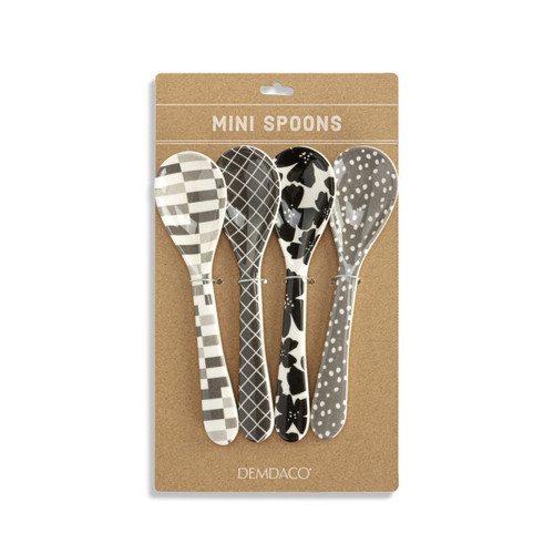 Neutral Tones Bamboo Melamine Spoons Set of 4 slide 