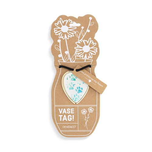 Always Loved Heart Vase Tag - 5in slide 