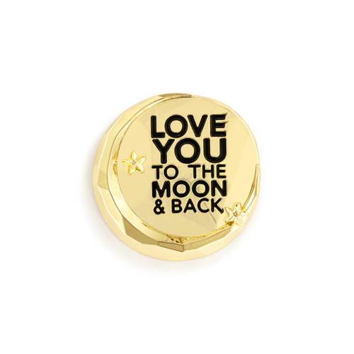 Love You To The Moon Magnetic Frame Charm - 1.5in slide 